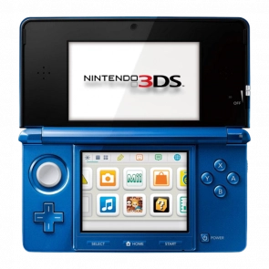 Консоль Nintendo 3DS Модифікована 32GB Cobalt Blue + 10 Вбудованих Ігор Б/У Хороший