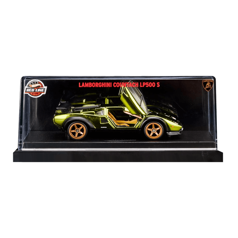 Машинка Premium Hot Wheels '82 Lamborghini Countach LP500 S Red Line Club RLC 1:64 HGW20 Green - Retromagaz