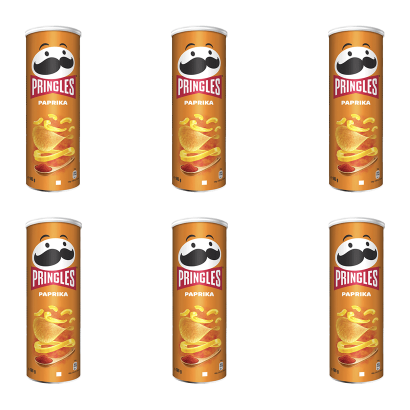 Набір Чипси 1шт 6шт Pringles Paprika 165g 5053990161669 - Retromagaz