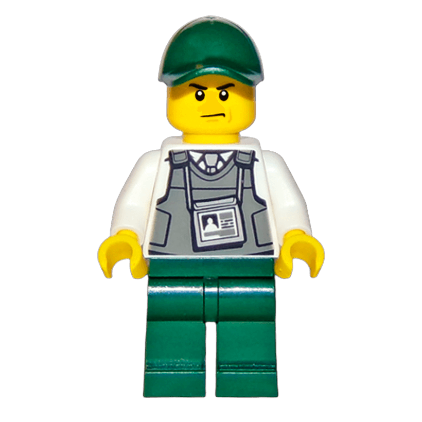 Фигурка Lego Police 973pb2917 Mountain Armored Truck Driver City cty0836 Б/У - Retromagaz