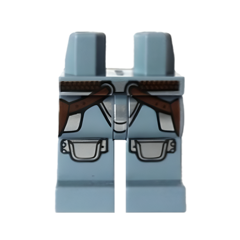 Ноги Lego Другое Legs with Reddish Brown Belt with Rounds on Straps Jango Fett Star Wars 970c00pb0779 sw0845 6195175 Sand Blue Б/У - Retromagaz
