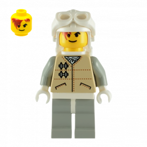 Фігурка Lego Повстанець Hoth Yellow Head White Visor Goggles Star Wars sw0108 Б/У