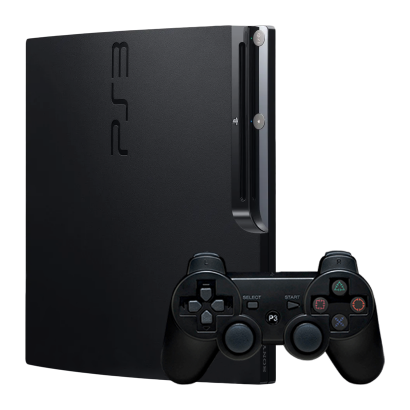 Консоль Sony PlayStation 3 Slim Модифицированная 250GB Black + 5 Встроенных Игр Б/У - Retromagaz