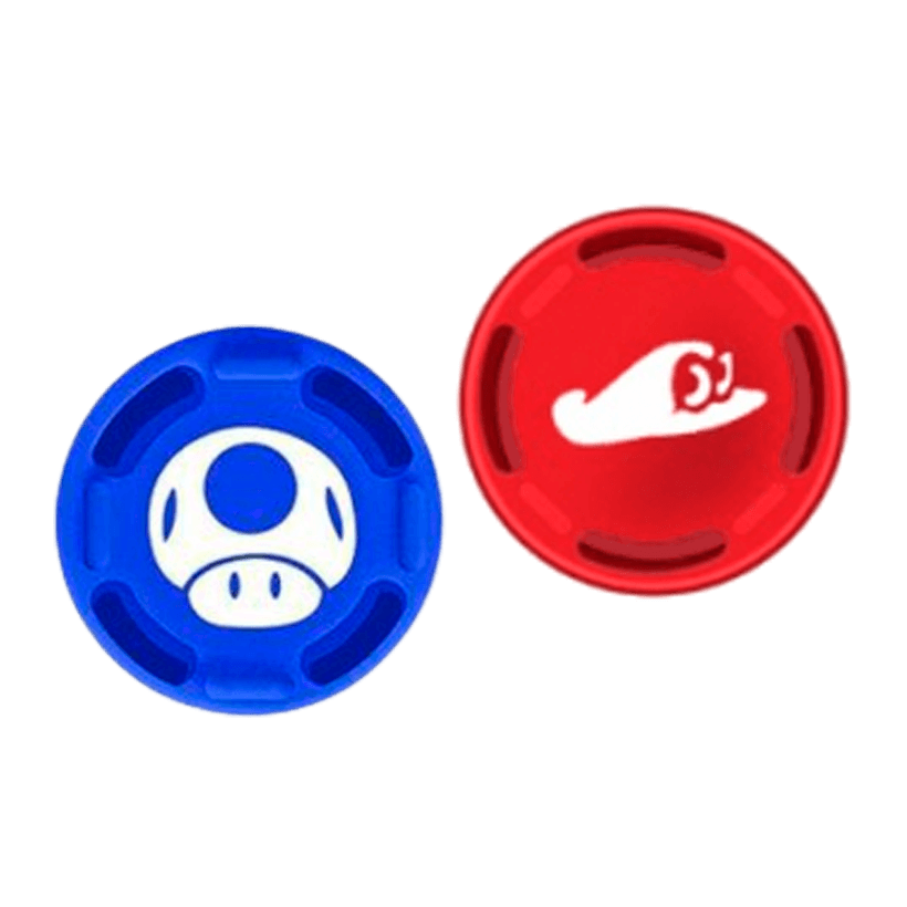 Накладки на Стики 2шт RMC Mario Toad Nintendo Switch Red Blue - Retromagaz