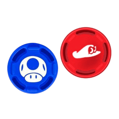Накладки на Стіки RMC Mario Toad Nintendo Switch Red Blue 2шт - Retromagaz