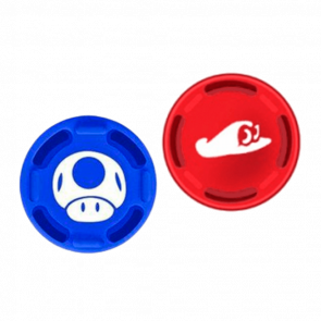 Накладки на Стіки RMC Mario Toad Nintendo Switch Red Blue 2шт