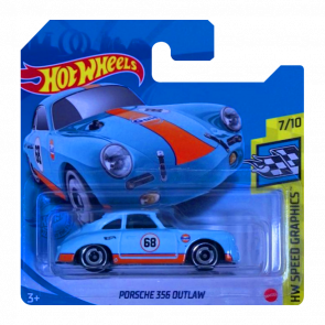 Машинка Базова Hot Wheels Porsche 356 Outlaw	Gulf Super Treasure Hunt STH Speed Graphics 1:64 GTD08 Blue