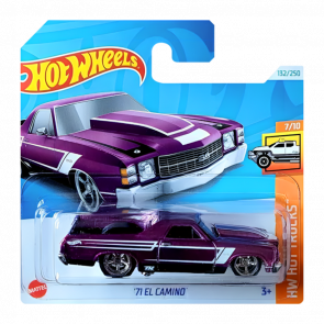 Машинка Базова Hot Wheels '71 El Camino Super Treasure Hunt STH Hot Trucks 1:64 HTF35 Purple