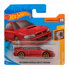 Машинка Базовая Hot Wheels '98 Subaru Impreza 22B STi-Version Turbo 1:64 GHF06 Red