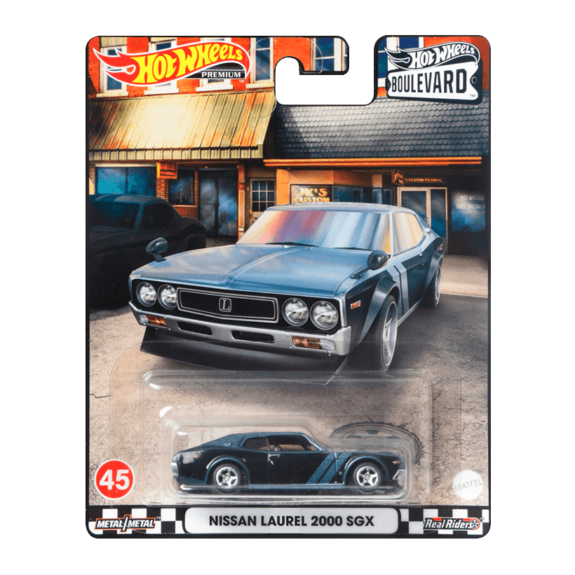 Машинка Premium Hot Wheels Nissan Laurel 2000 SGX Boulevard 1:64 HCR09 Metallic Blue - Retromagaz