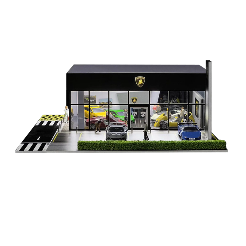 Диорама G-Fans Lamborghini Display Center 1:64 710034 Black - Retromagaz
