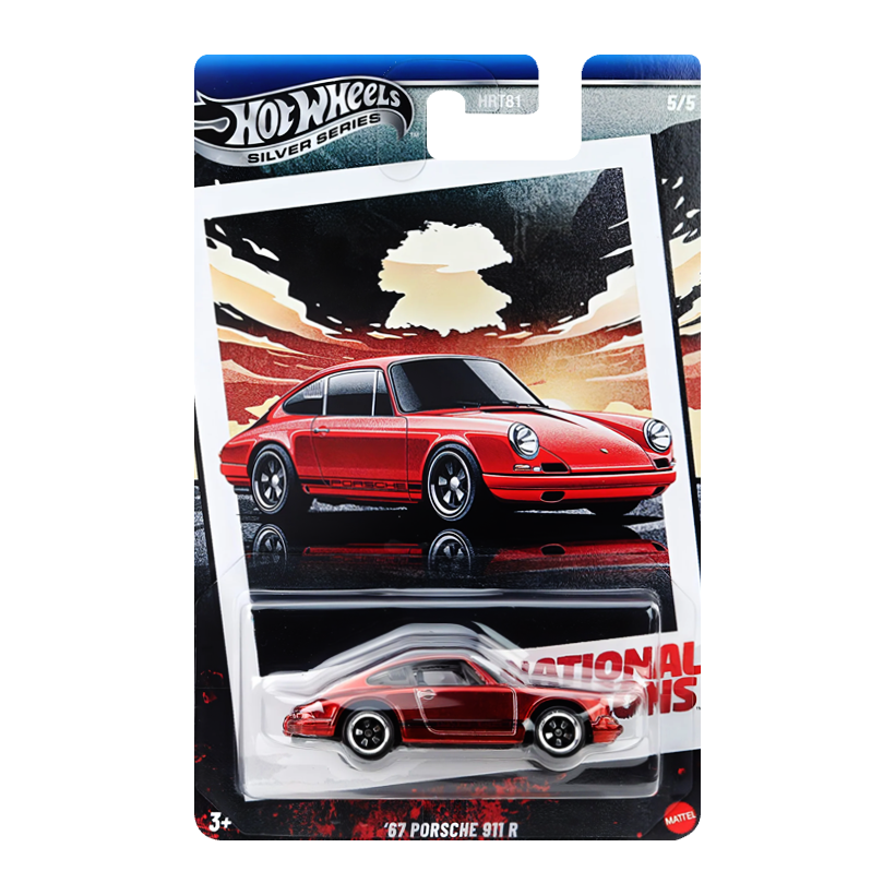 Тематична Машинка Hot Wheels Porsche '67 Porsche 911 R Chase Icons 1:64 JBY91 Red - Retromagaz