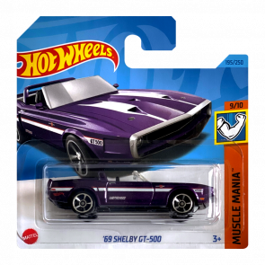 Машинка Базова Hot Wheels '69 Shelby GT-500 Muscle Mania 1:64 HKJ50 Purple
