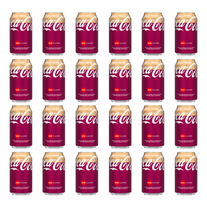 Набір Напій Coca-Cola Cherry Vanilla 330ml 24шт - Retromagaz