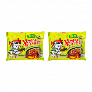Набір Локшина 2шт Samyang Buldak Jjajang Куряча у Бобовому Соусі Негостра 140g