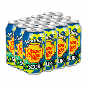 Набор Напиток 12шт Chupa Chups Sour Blueberry Sparkling 345ml