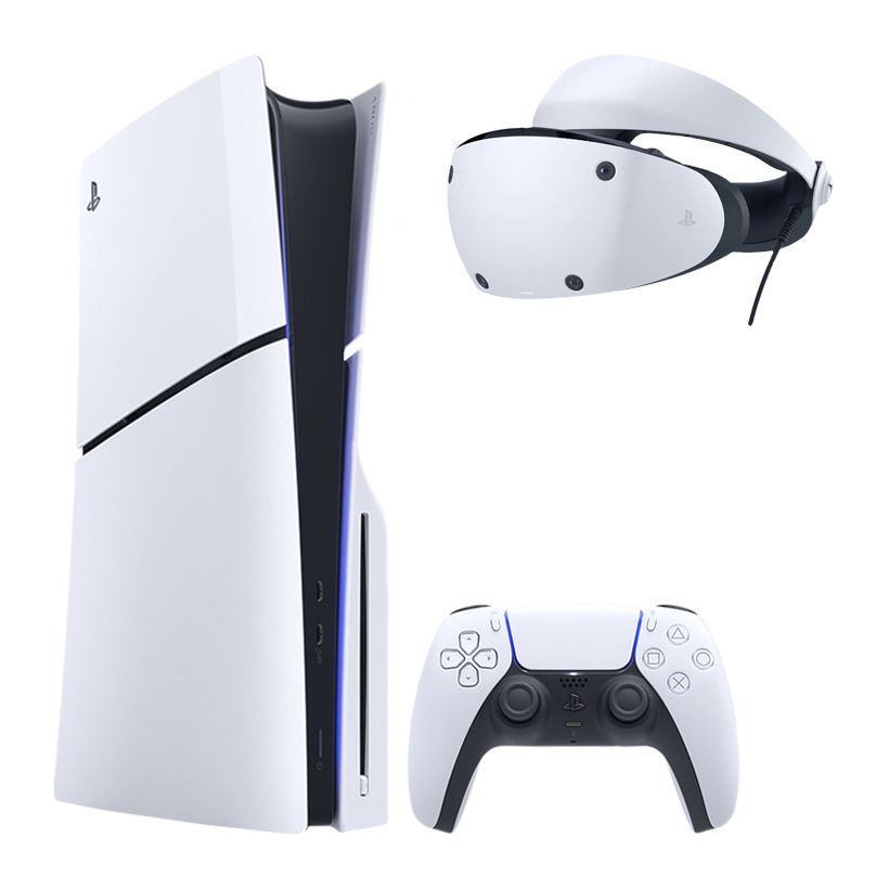 Набір Консоль Sony PlayStation 5 Slim Blu-ray 1TB White Новий + Окуляри Віртуальної Реальності Дротовий VR2 - Retromagaz