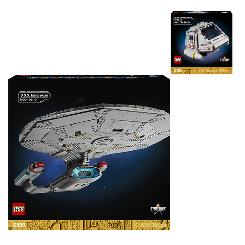Набір Конструктор Lego Star Trek: U.S.S. Enterprise NCC-1701-D™ Icons 10356 Новий  + Star Trek Type-15 Shuttlepod - Retromagaz