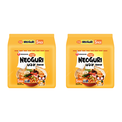 Набор Лапша Nongshim 10шт Ramen Neoguri с Морепродуктами Средне Острая 120g - Retromagaz