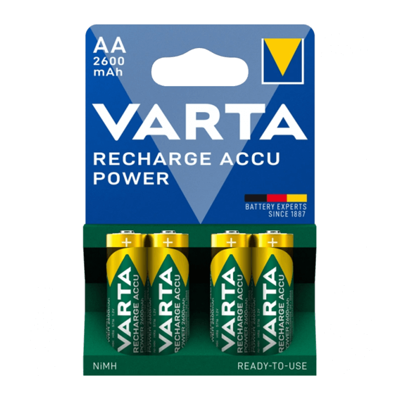 Акумулятор 4шт Varta AA NiMh Recharge Accu Power 2600 mAh - Retromagaz
