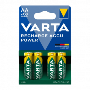 Аккумулятор Varta AA 4шт NiMh Recharge Accu Power 2600 mAh - Retromagaz