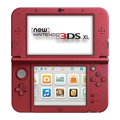 Консоль Nintendo 3DS XL New Модифицированная 32GB Metallic Red + 10 Встроенных Игр Б/У - Retromagaz