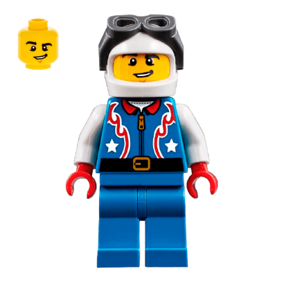Фигурка Lego City People 973pb3177 Daredevil Pilot twn306 Б/У Нормальный - Retromagaz