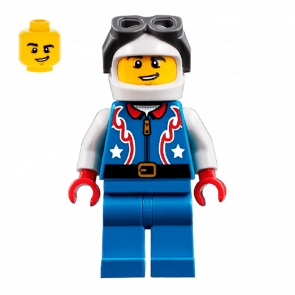 Фігурка Lego City People 973pb3177 Daredevil Pilot twn306 Б/У Нормальний
