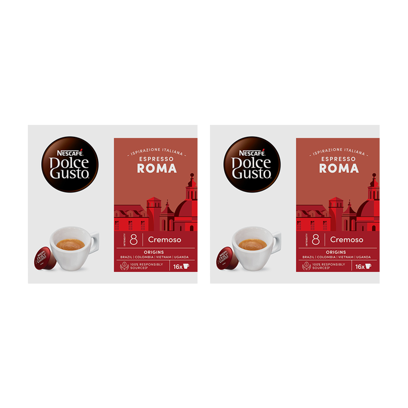 Набор Кофе в капсулах 2шт Nescafe Dolce Gusto Espresso Roma - 16 шт - Retromagaz