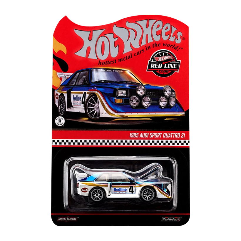 Машинка Premium Hot Wheels 1985 Audi Sport quattro S1 Red Line Club RLC 1:64 JJY70 Blue - Retromagaz