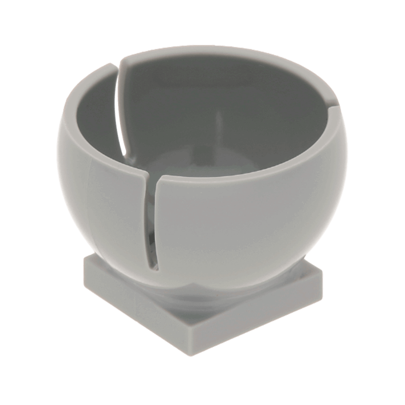 Емкость Lego Cylinder Hemisphere 3 x 3 Ball Turret Socket 2 x 2 44358 4211801 6249936 4182759 Light Bluish Grey Б/У - Retromagaz