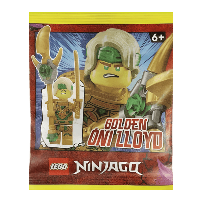 Конструктор Lego Фігурка Golden Oni Lloyd Paper Bag Ninjago 892297 njo0796 Новий - Retromagaz
