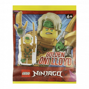 Конструктор Lego Фігурка Golden Oni Lloyd Paper Bag Ninjago 892297 njo796 Новый