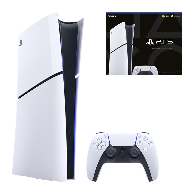Набор Консоль Sony PlayStation 5 Slim Digital Edition 1TB White Без Геймпада Б/У  + Коробка - Retromagaz