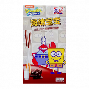 Палочки Junyi Поки Spongebob Губка Боб с Белым Шоколадом 48g - Retromagaz