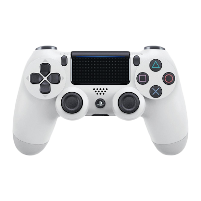 Геймпад Беспроводной Sony PlayStation 4 DualShock 4 Version 2 White Б/У - Retromagaz