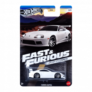 Тематическая Машинка Hot Wheels Toyota Supra Brian O'Conner Fast & Furious 1:64 JBY33 White