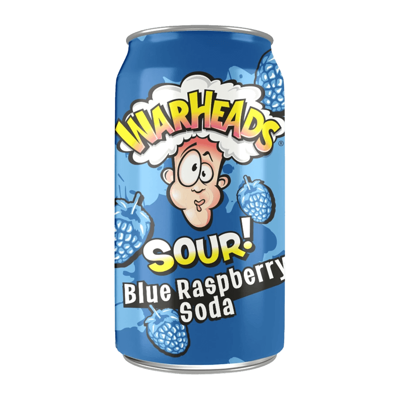 Напій Warheads Sour Blue Raspberry Soda 330ml - Retromagaz