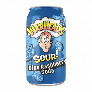 Напиток Warheads Sour Blue Raspberry Soda 330ml - Retromagaz