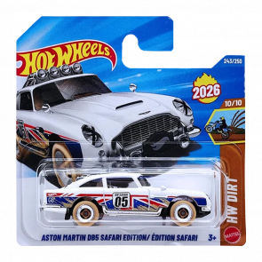 Машинка Базова Hot Wheels Aston Martin DB5 Safari Edition HW Dirt 1:64 JJH76 White - Retromagaz