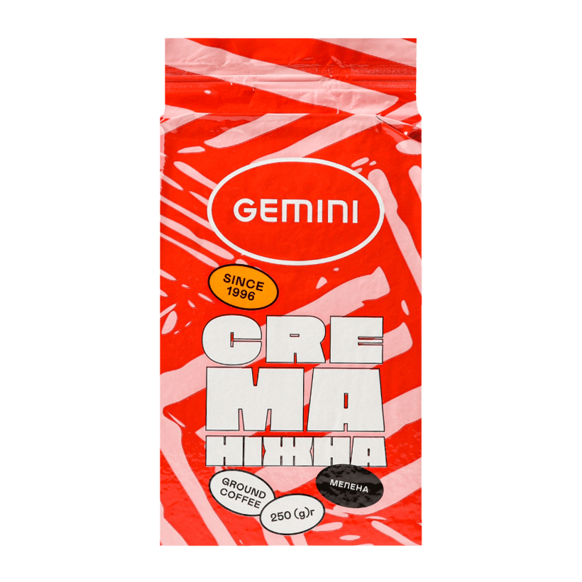 Кофе Молотый Gemini Crema 250g - Retromagaz