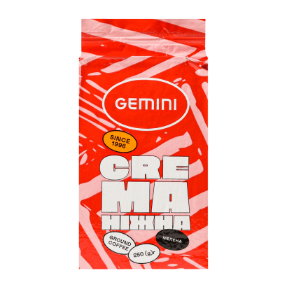 Кофе Молотый Gemini Crema 250g - Retromagaz