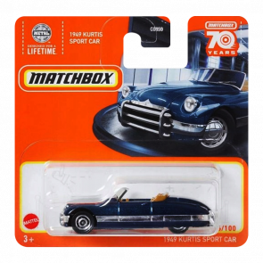 Машинка Большой Город Matchbox 1949 Kurtis Sport Car Showroom 1:64 HLC82 Blue - Retromagaz
