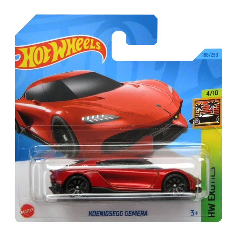 Машинка Базовая Hot Wheels Koenigsegg Gemera Exotics 1:64 HKK56 Red - Retromagaz