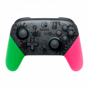 Геймпад Бездротовий Nintendo Switch Pro Controller Splatoon 2 Limited Edition Black Новий - Retromagaz
