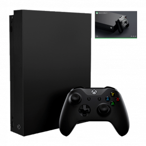 Набір Консоль Microsoft Xbox One X 1TB Black Б/У  + Коробка - Retromagaz