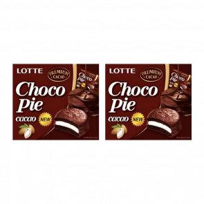 Набір Тістечка 2шт Lotte Чокопай Какао Choco Pie (12 Тістечок) 336g Набір Тістечка 2шт Lotte Чокопай Какао Choco Pie (12 Тістечок) 336g - Retromagaz