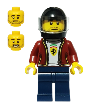 Фігурка Lego Race 973pb3926 Ferrari F8 Tributo Driver City sc082 1 Б/У - Retromagaz
