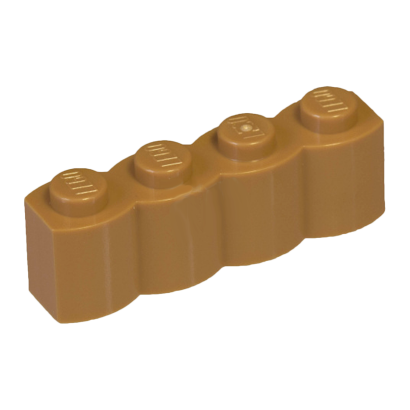 Кубик Lego Модифікована with Log Profile 1 x 4 30137 4651232 Medium Nougat 20шт Б/У - Retromagaz