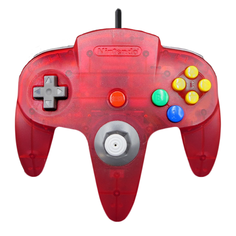 Геймпад Проводной Nintendo N64 NUS-005 White Clear Red 1.9m Б/У - Retromagaz
